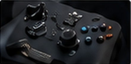 Black game controller