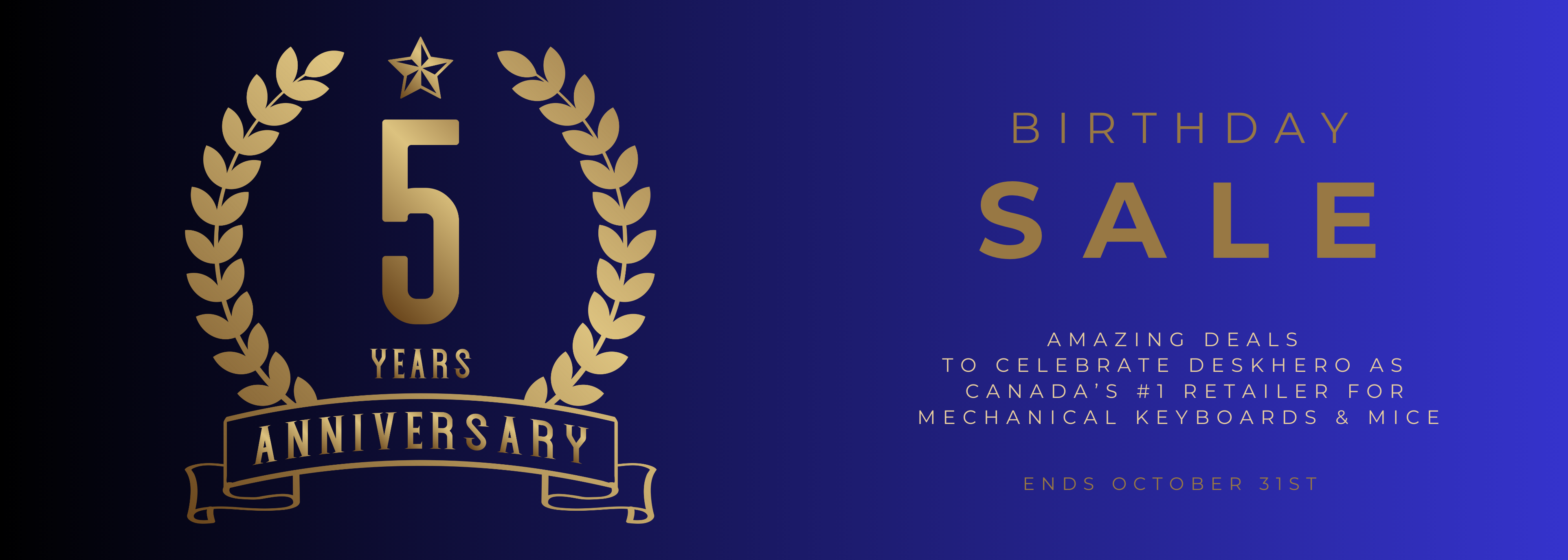 5th Year Anniversary Sale