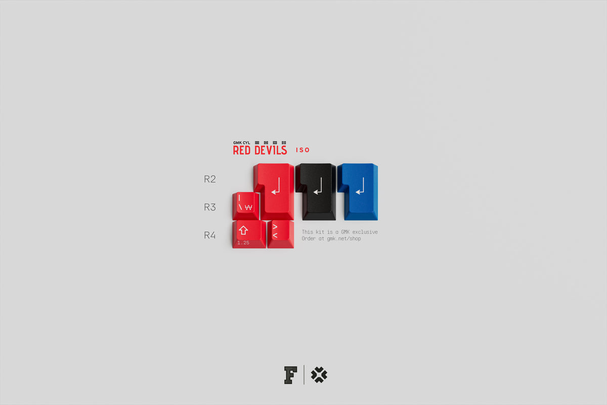 GMK CYL Red Devils Keycaps