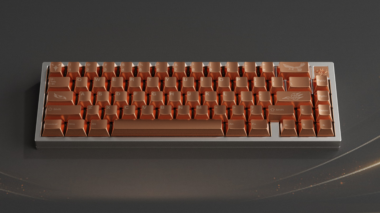 Awekeys Copper Eagle Keycaps