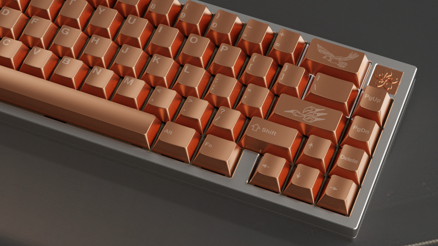 Awekeys Copper Eagle Keycaps