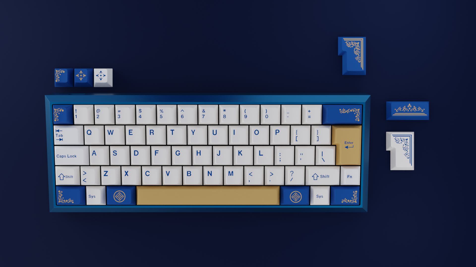 GMK CYL Lazurite Keycaps