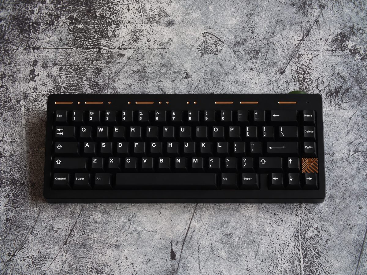 JTK White on Black Keycaps