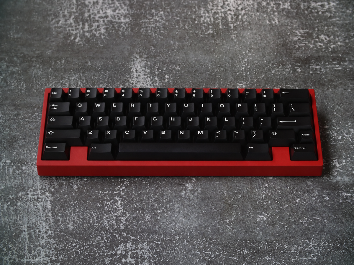 JTK White on Black Keycaps