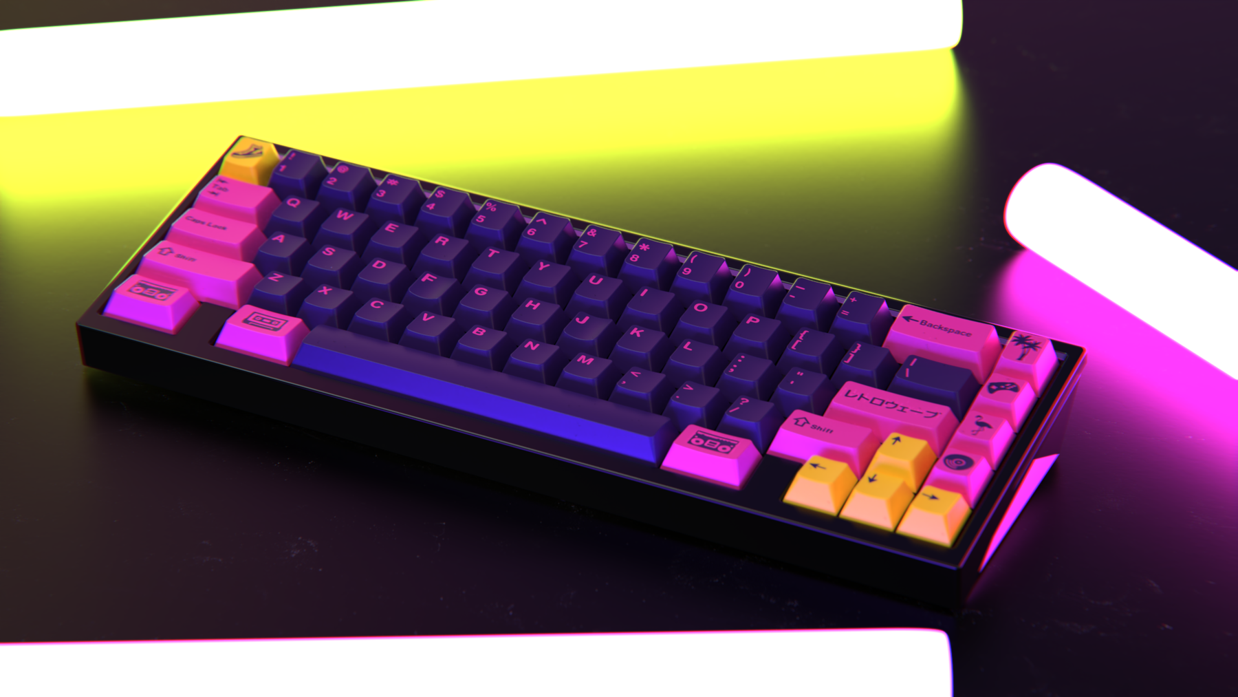 GMK CYL Retrowave Keycaps