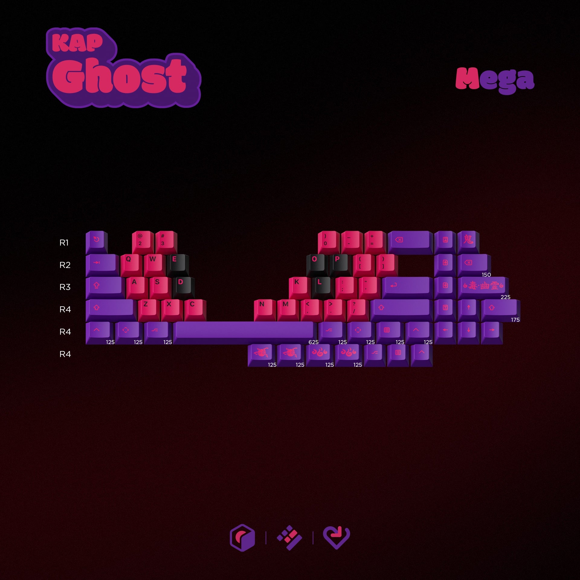 KAP Ghost Keycaps