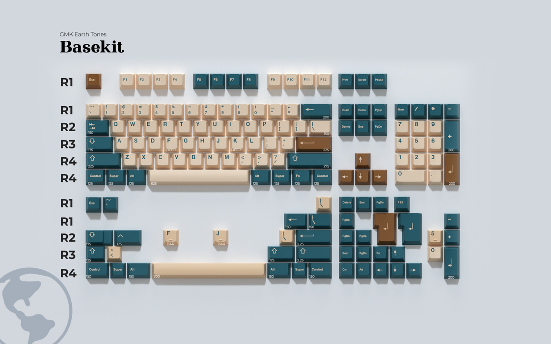 GMK Earth Tones Keycaps
