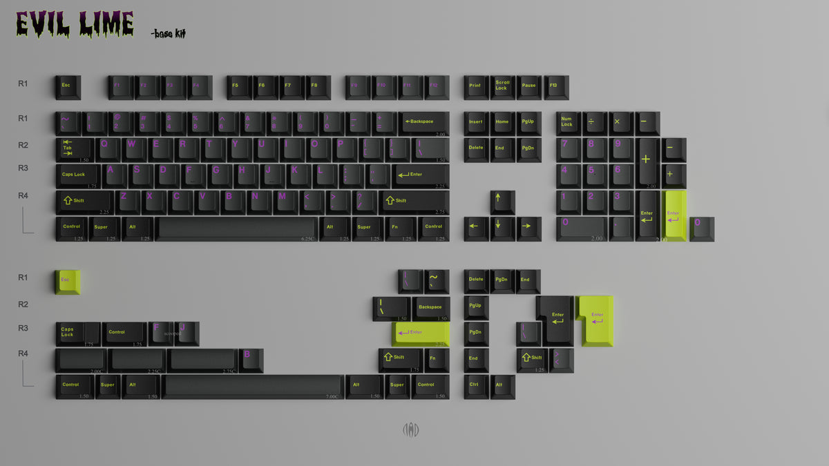 GMK CYL Evil Lime Keycaps