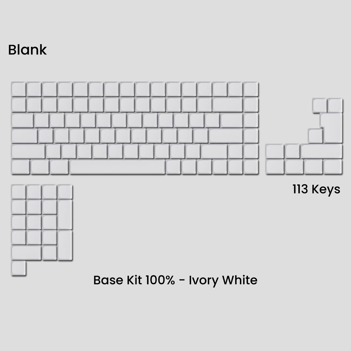 Awekeys Air Low Profile Metal Keycaps - Cherry MX