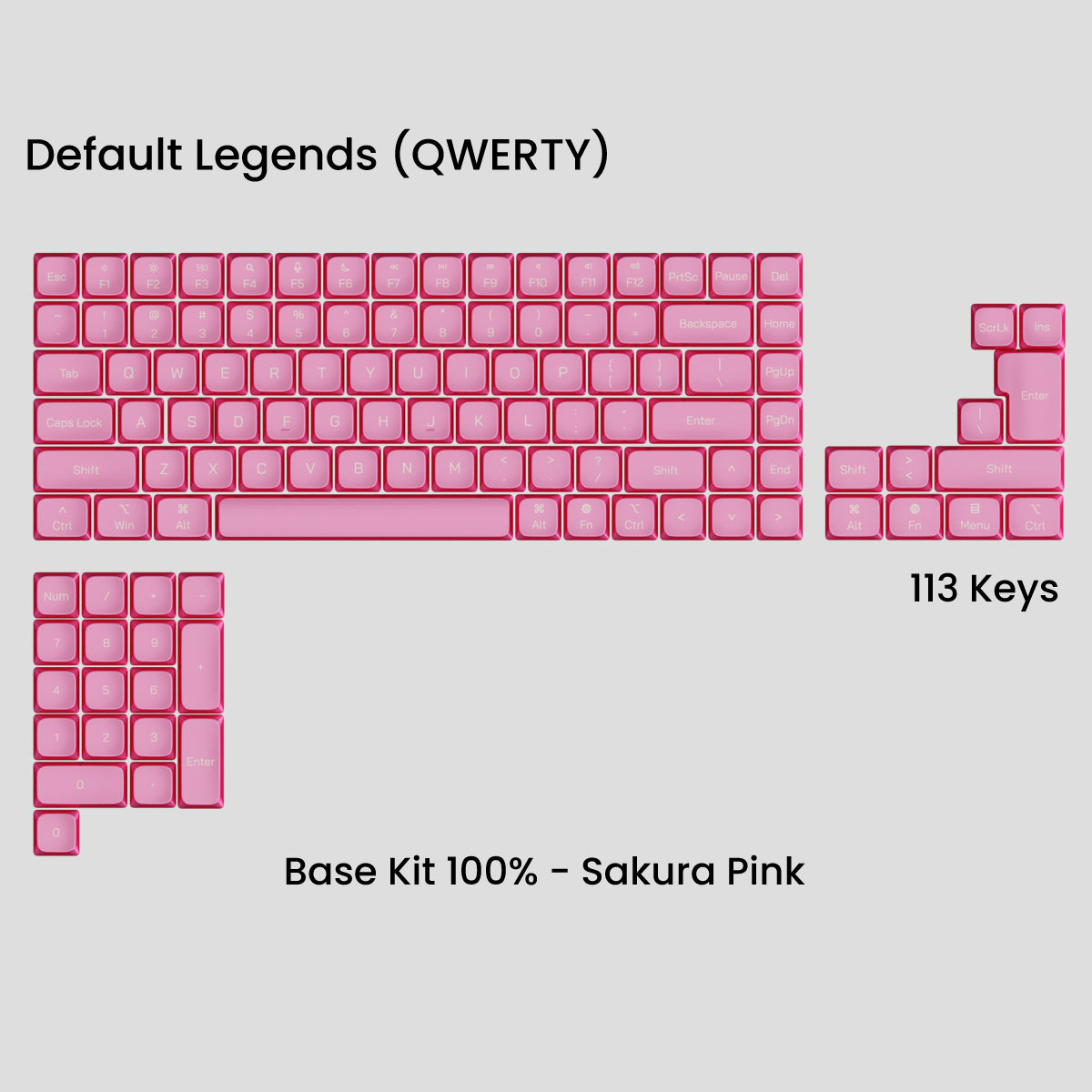 Awekeys Air Low Profile Metal Keycaps - Cherry MX