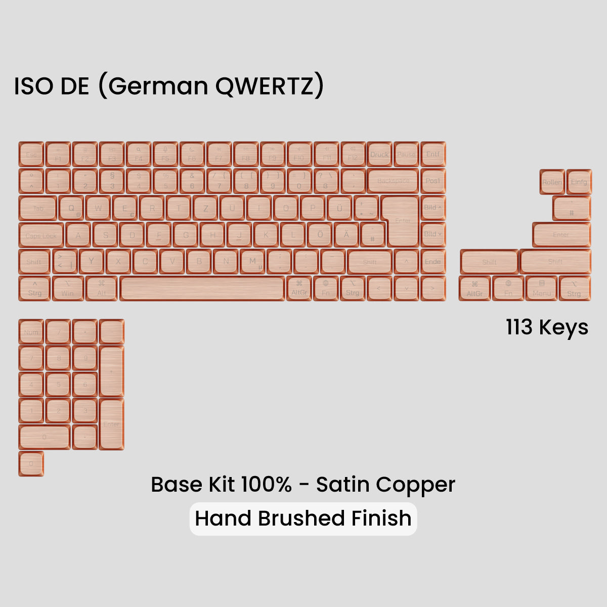 Awekeys Air Low Profile Metal Keycaps - Cherry MX