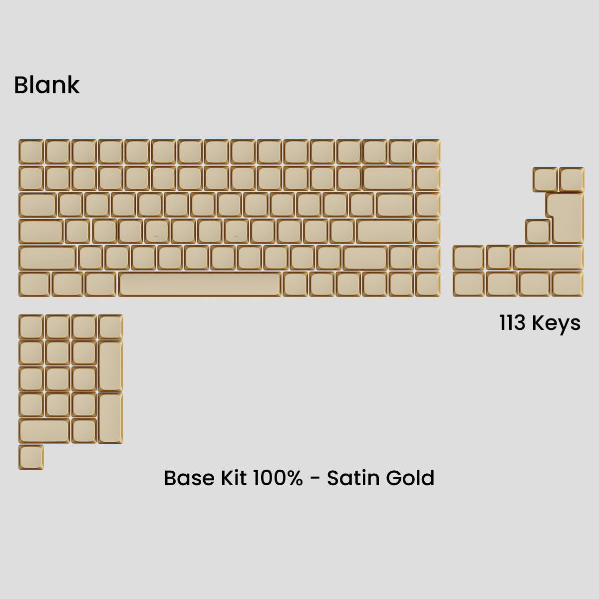 Awekeys Air Low Profile Metal Keycaps - Cherry MX