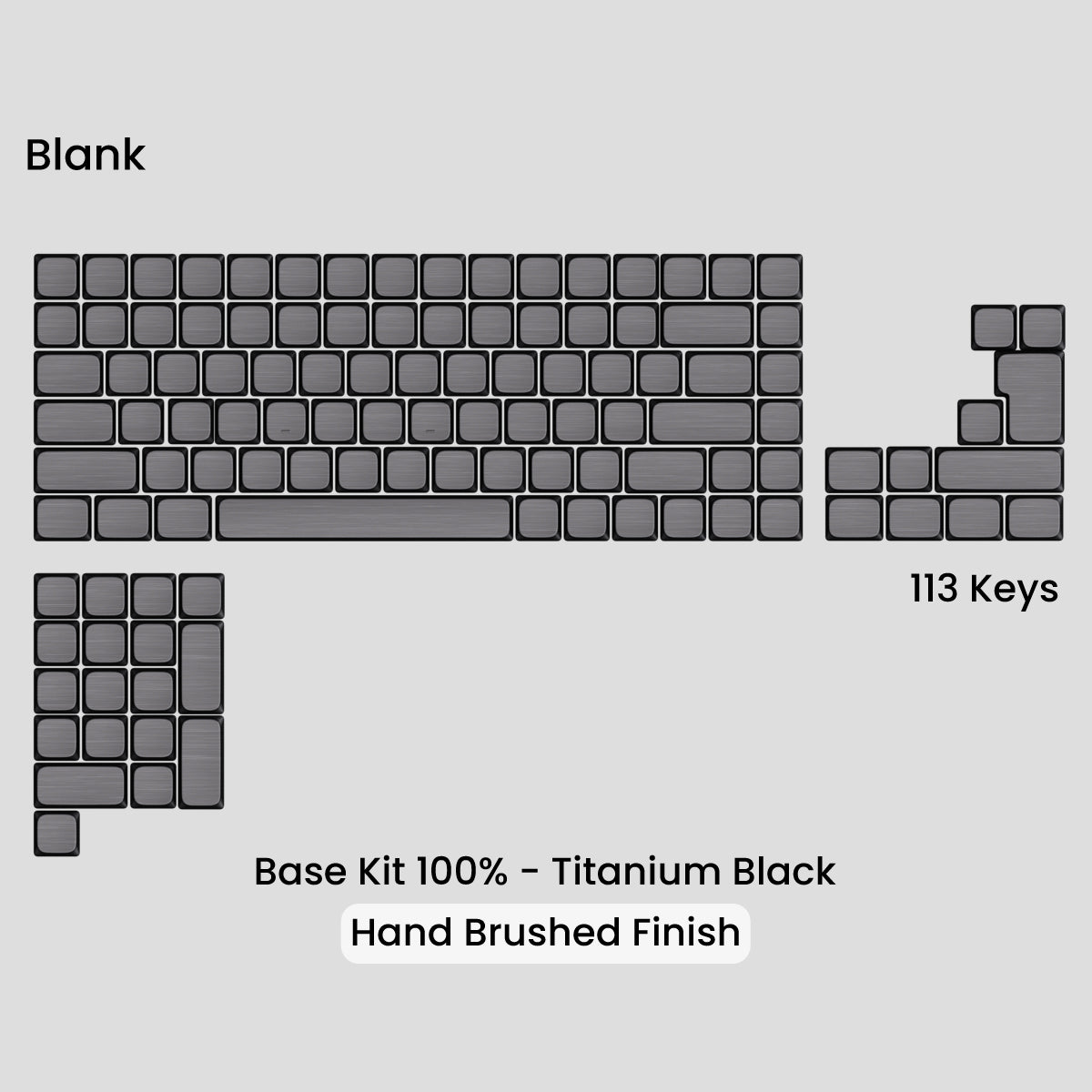 Awekeys Air Low Profile Metal Keycaps - Cherry MX