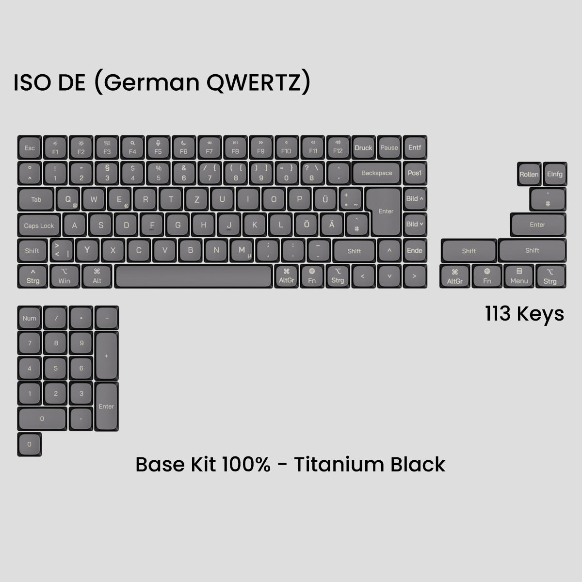 Awekeys Air Low Profile Metal Keycaps - Cherry MX