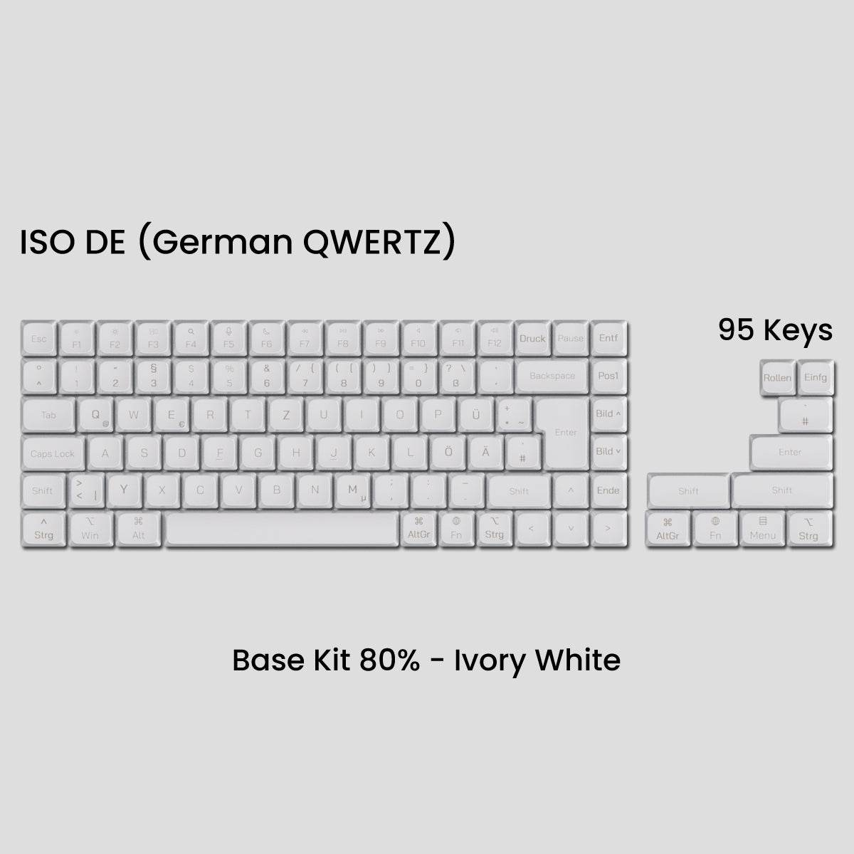 Awekeys Air Low Profile Metal Keycaps - Cherry MX