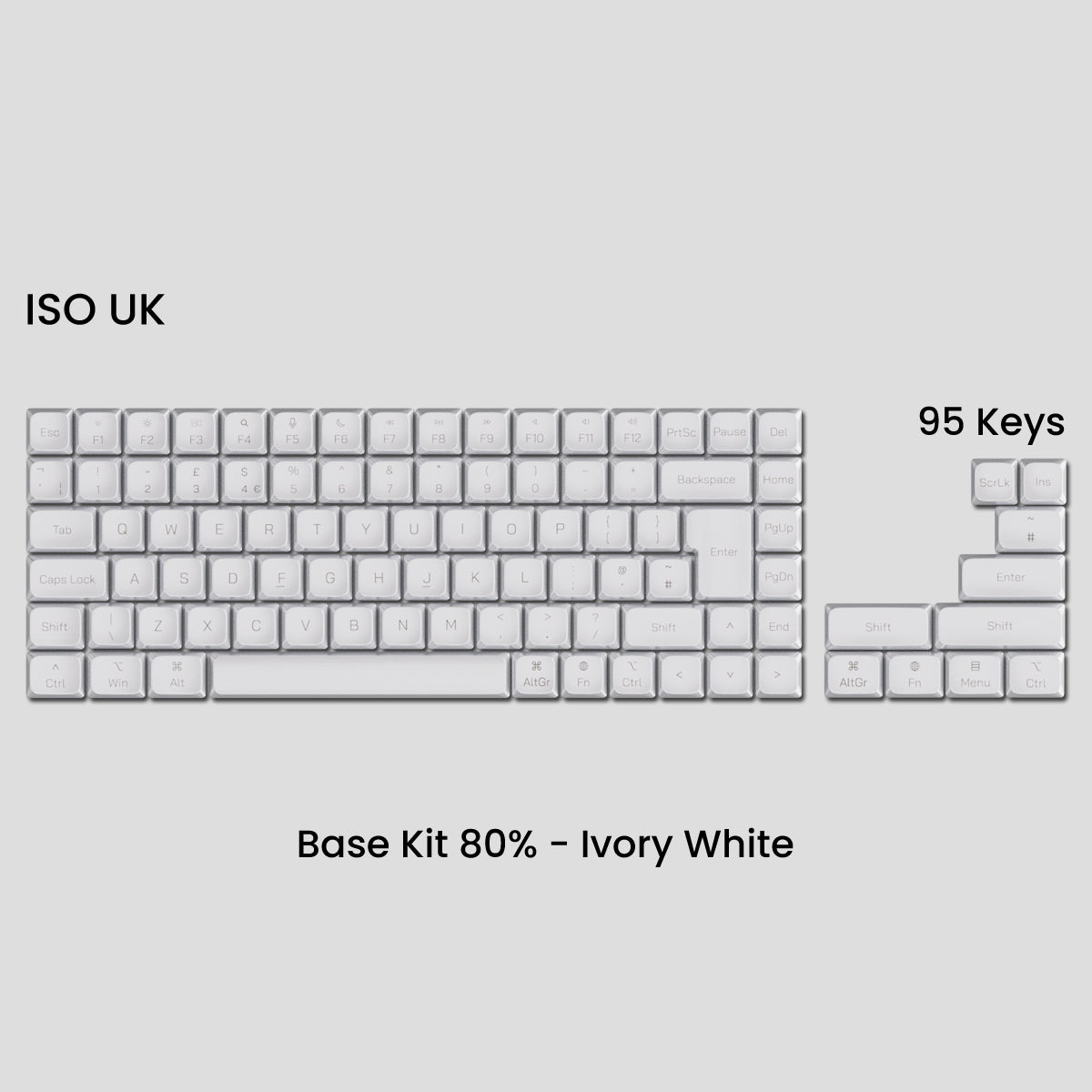Awekeys Air Low Profile Metal Keycaps - Cherry MX