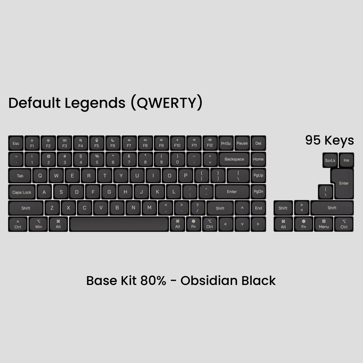 Awekeys Air Low Profile Metal Keycaps - Cherry MX