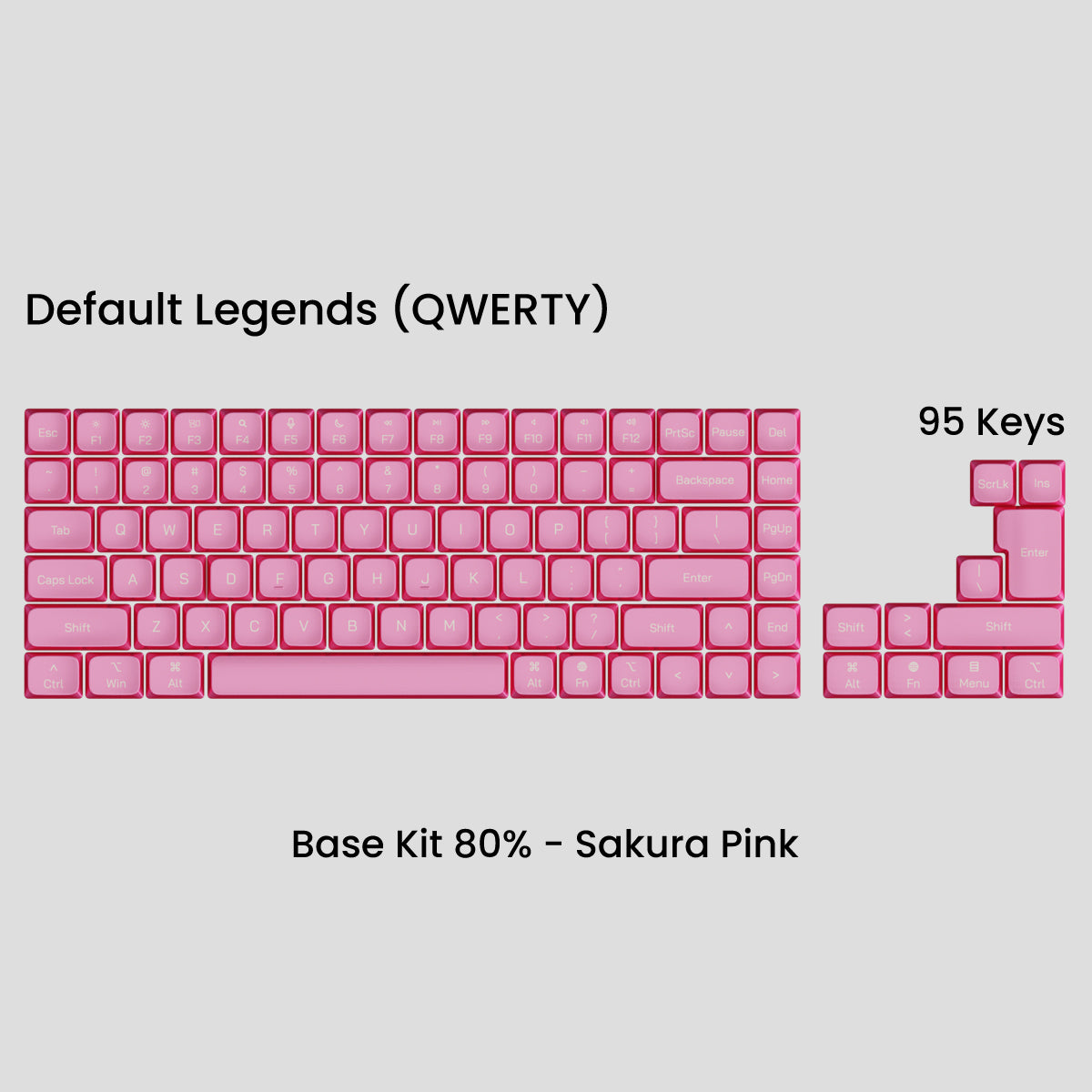 Awekeys Air Low Profile Metal Keycaps - Cherry MX