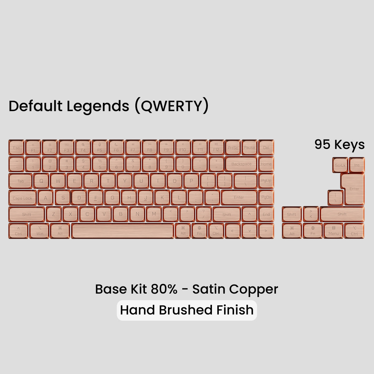 Awekeys Air Low Profile Metal Keycaps - Cherry MX