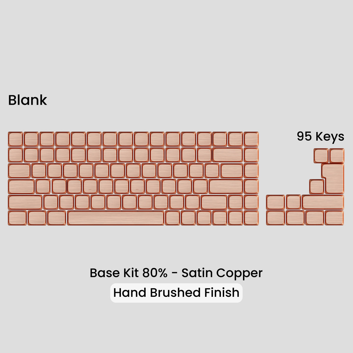 Awekeys Air Low Profile Metal Keycaps - Cherry MX