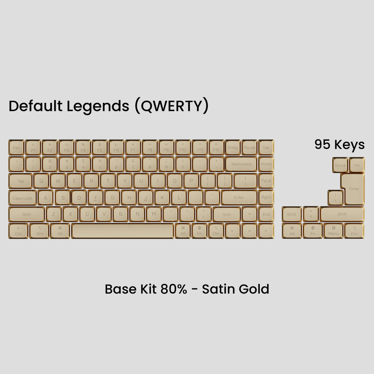 Awekeys Air Low Profile Metal Keycaps - Cherry MX
