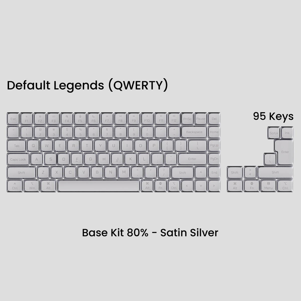 Awekeys Air Low Profile Metal Keycaps - Cherry MX