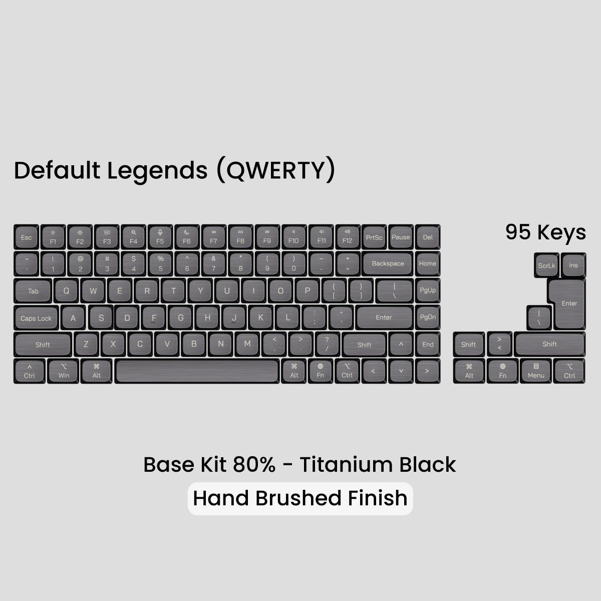 Awekeys Air Low Profile Metal Keycaps - Cherry MX