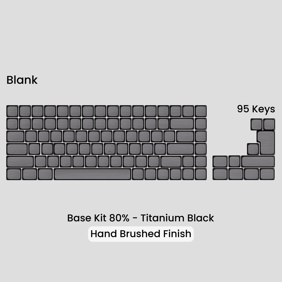 Awekeys Air Low Profile Metal Keycaps - Cherry MX
