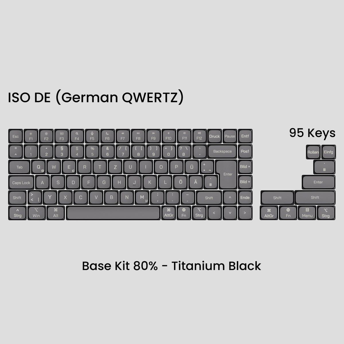Awekeys Air Low Profile Metal Keycaps - Cherry MX