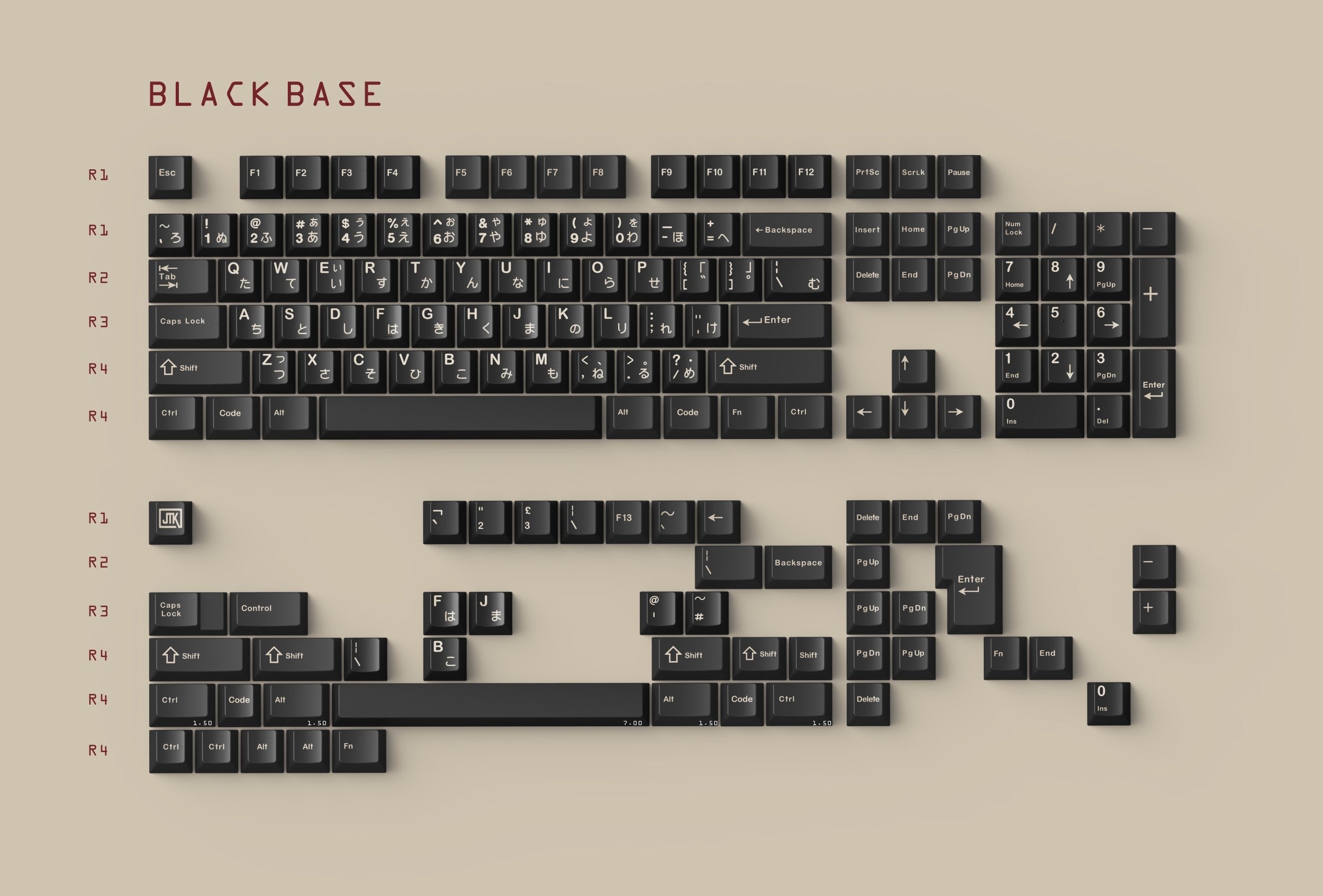 JTK Classic FC R2 Keycaps