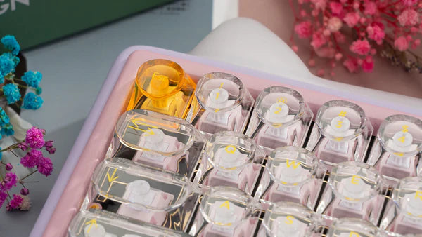 Chilkey Glazed Yellow Keycaps