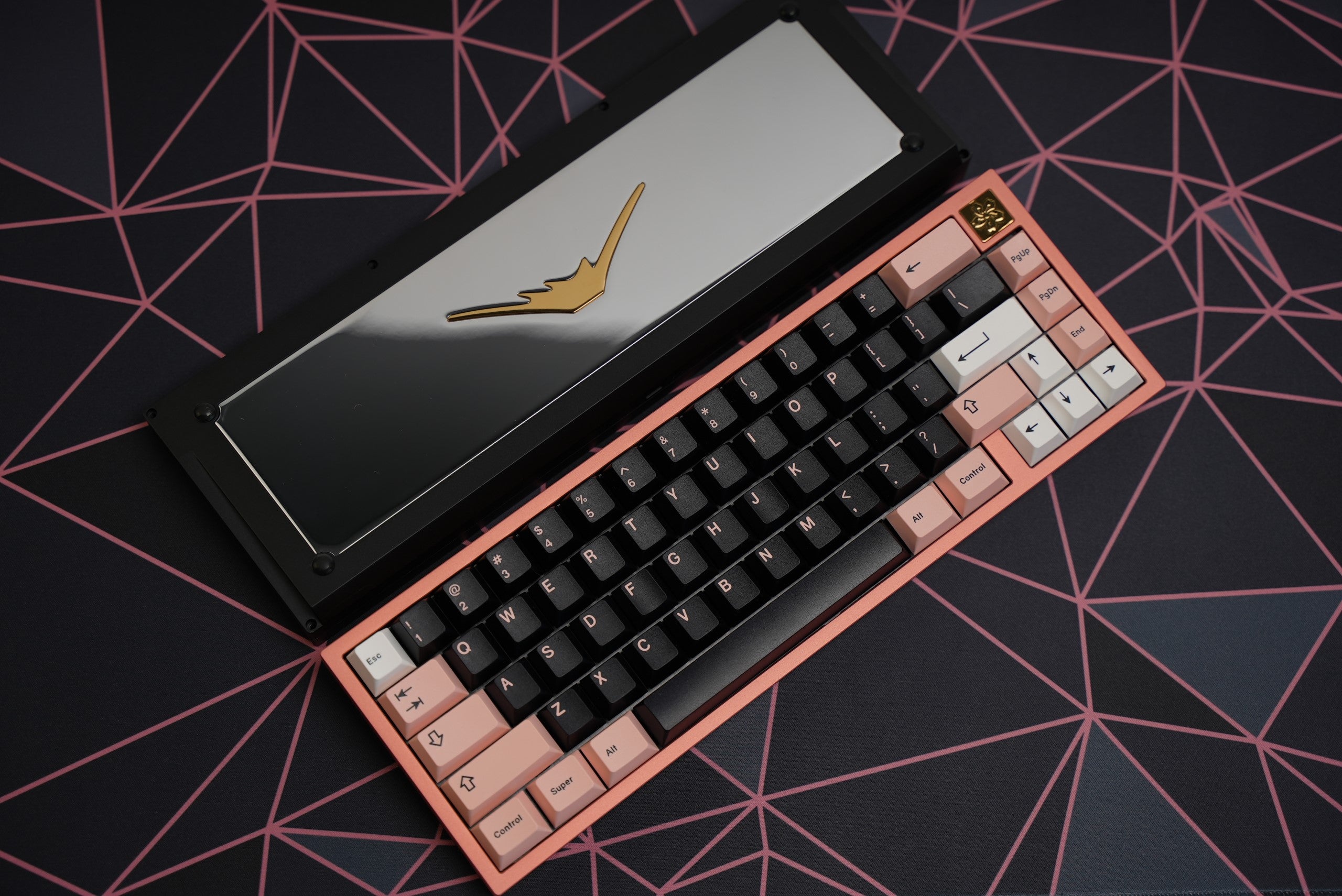 Fuji 65v2 Swirl Keyboard - PINKBLACK