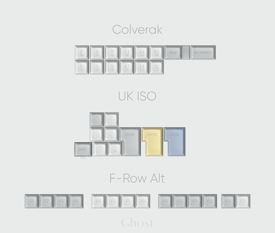 KAM Ghost Keycaps
