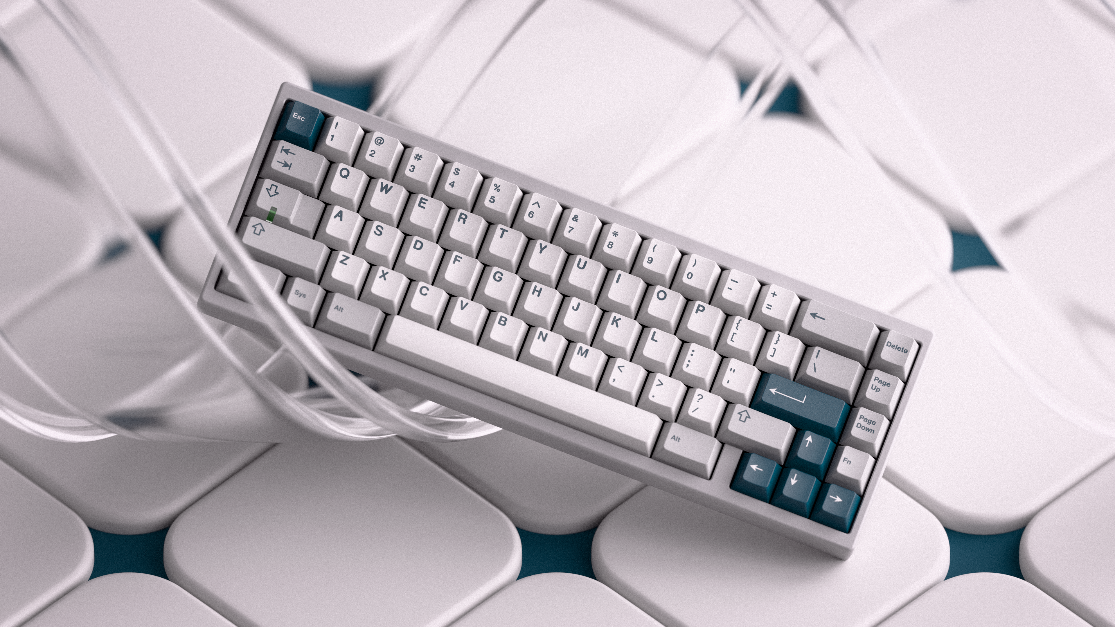 GMK CYL Prussian Alert Keycaps