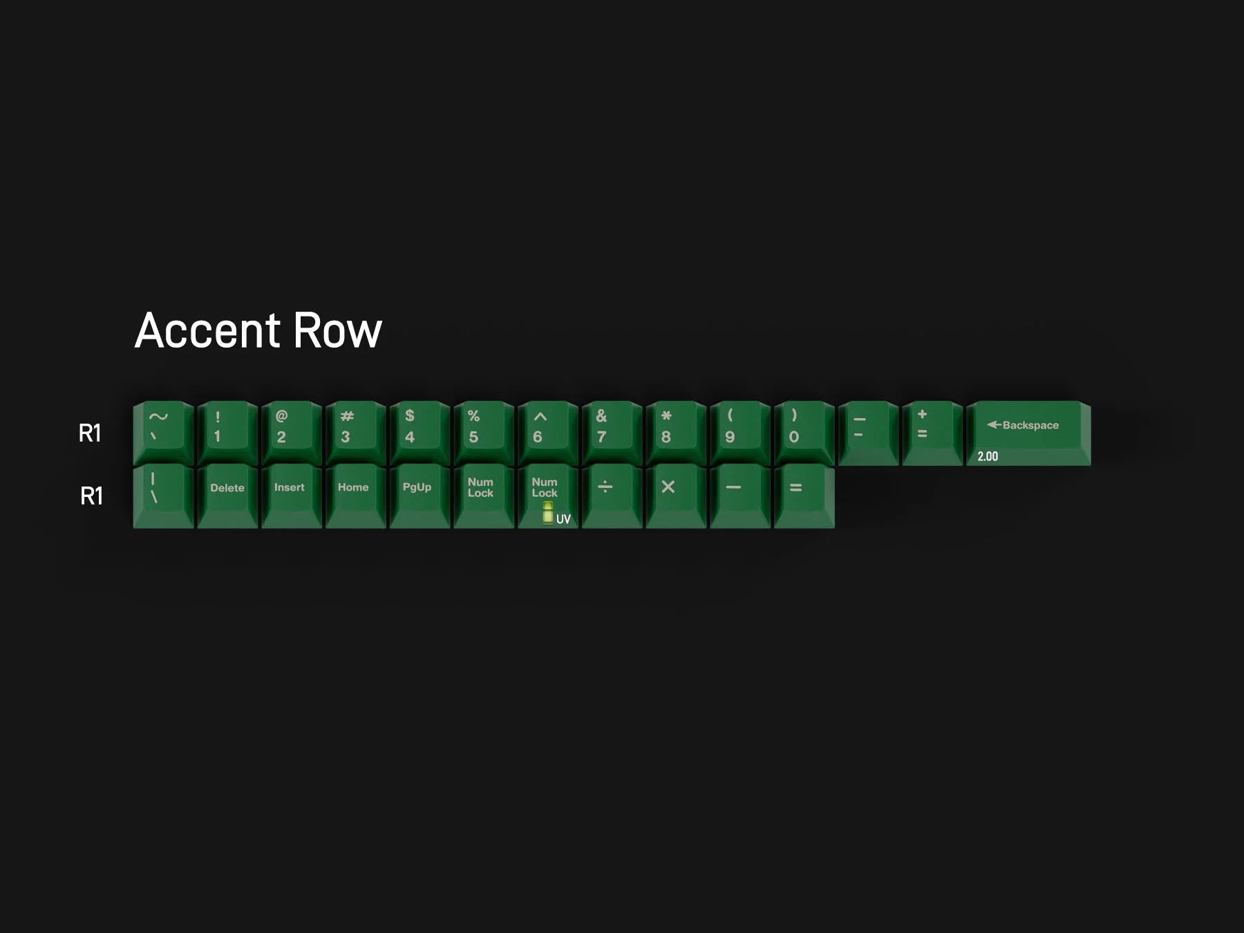 GMK CYL Green Alert Keycaps