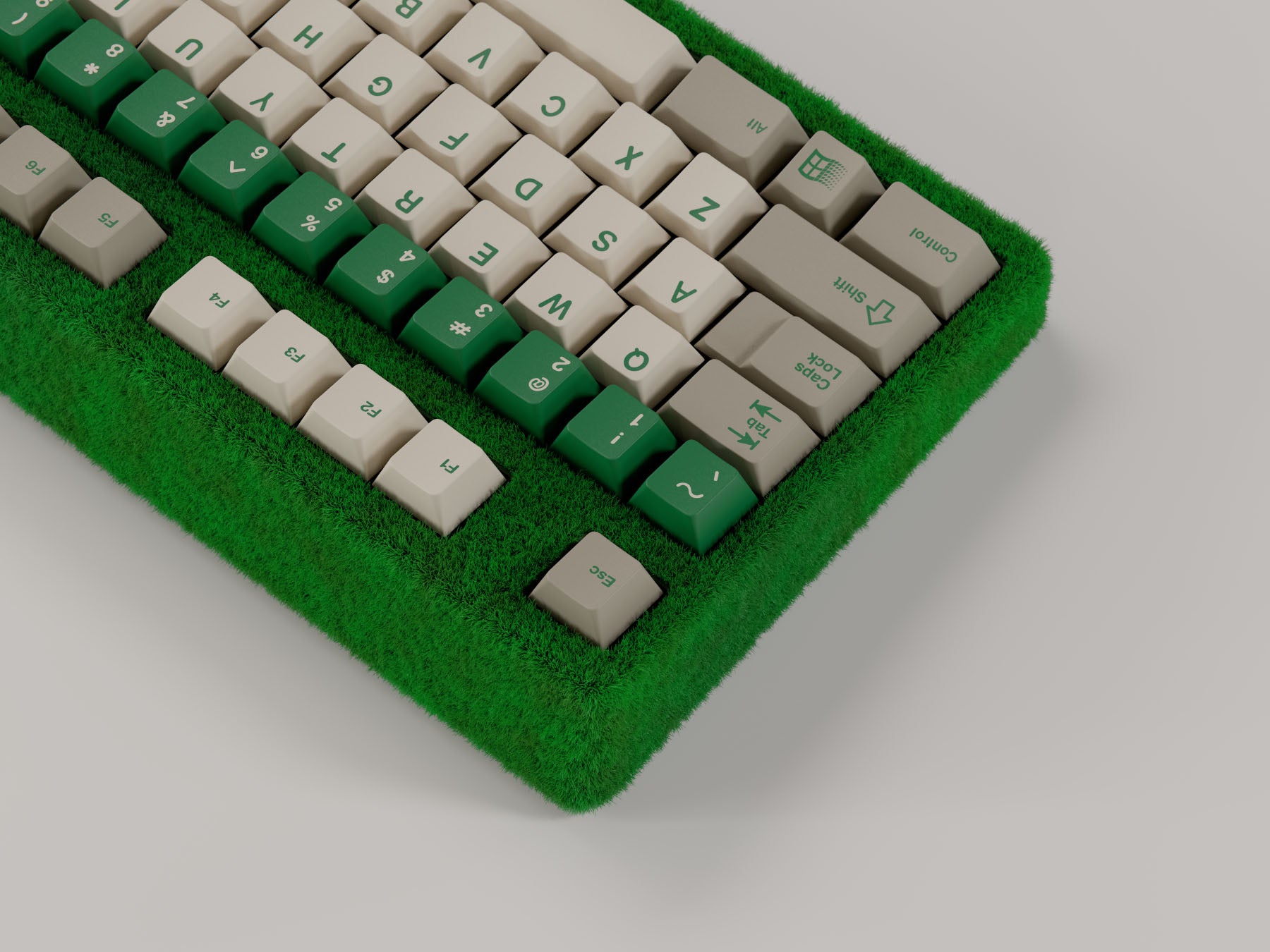 GMK CYL Green Alert Keycaps