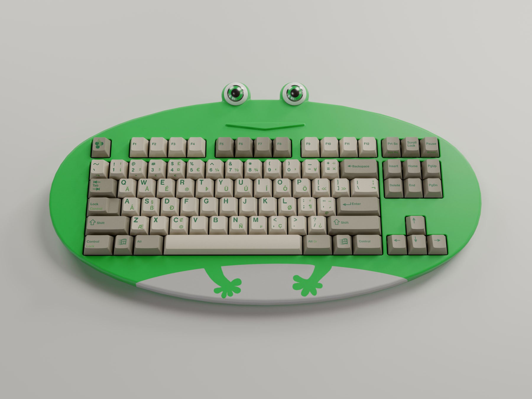 GMK CYL Green Alert Keycaps