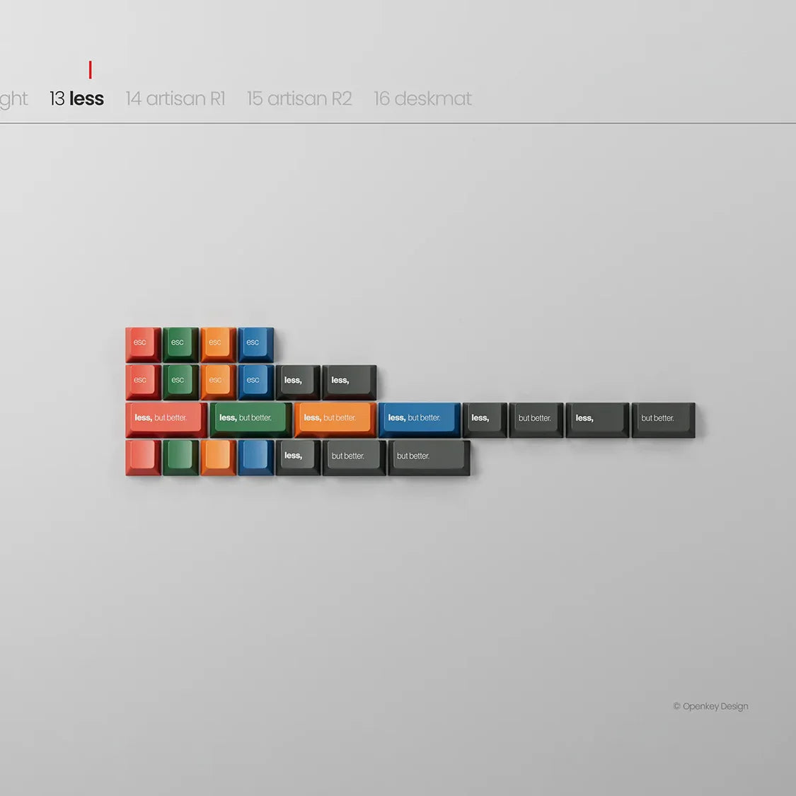 PBTfans Less but Better Dark Keycaps