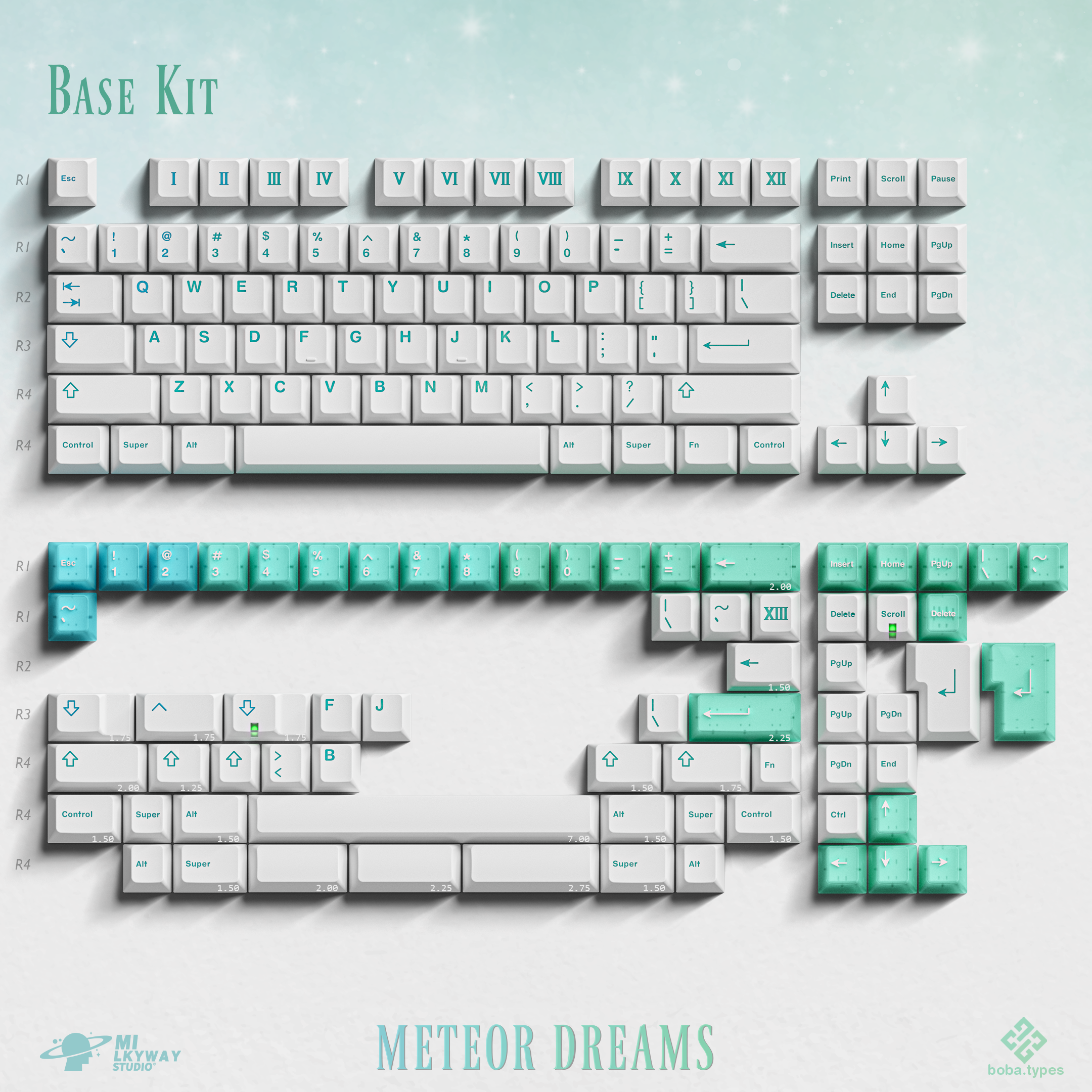 MW Meteor Dreams Keycaps