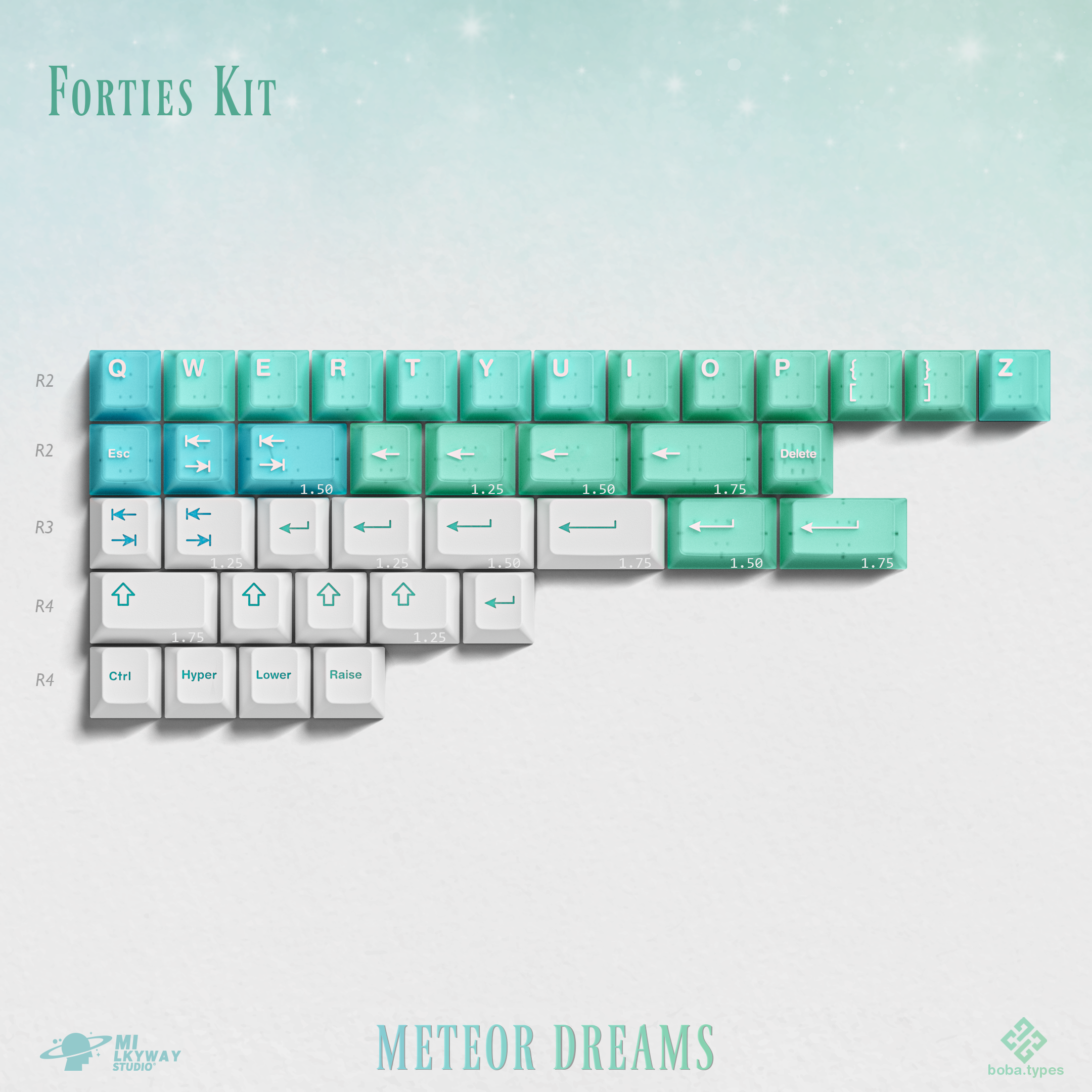 MW Meteor Dreams Keycaps
