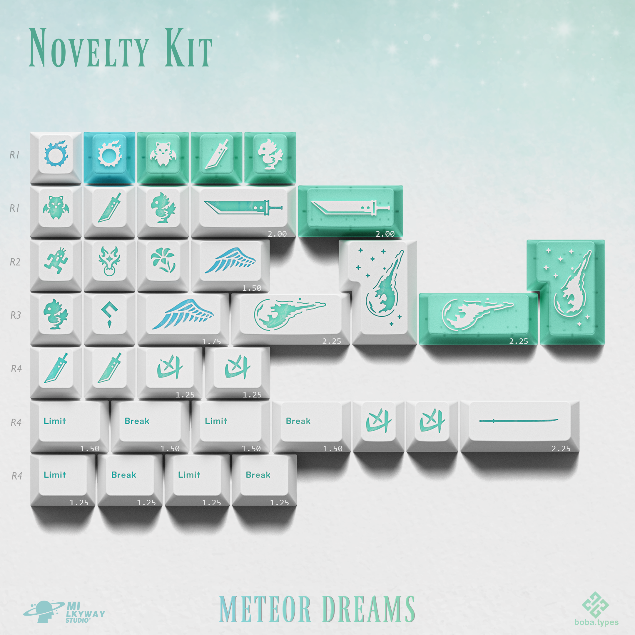 MW Meteor Dreams Keycaps