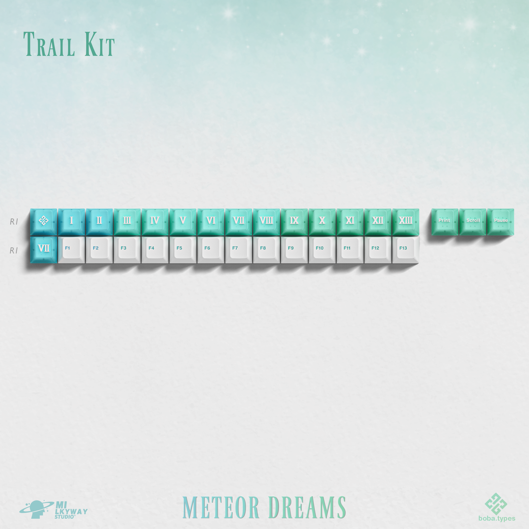MW Meteor Dreams Keycaps
