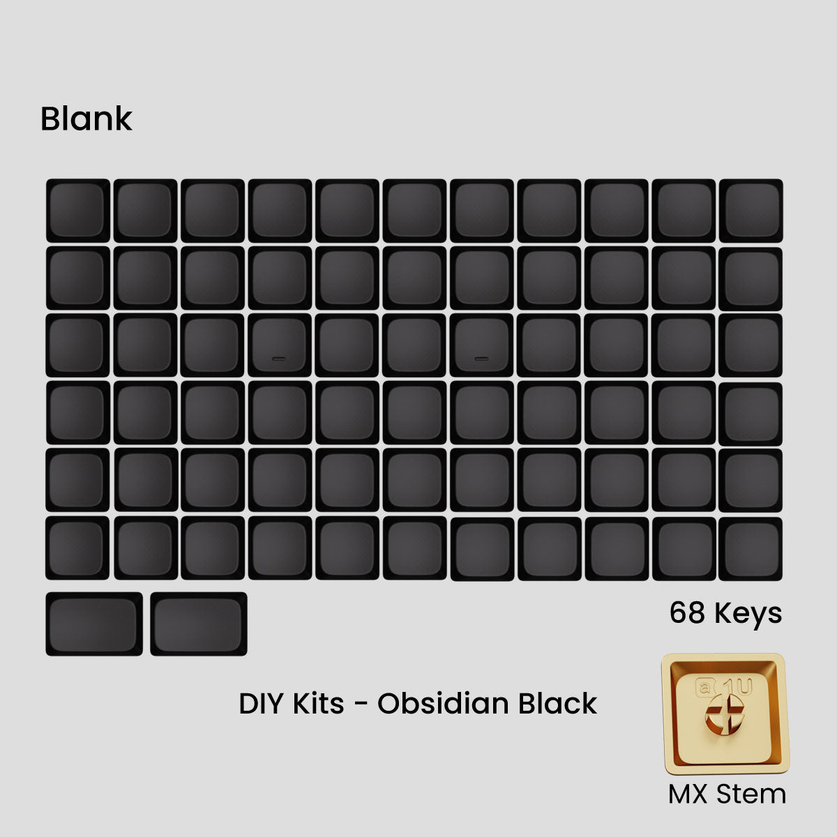 Awekeys Air Low Profile Metal Keycaps - Cherry MX