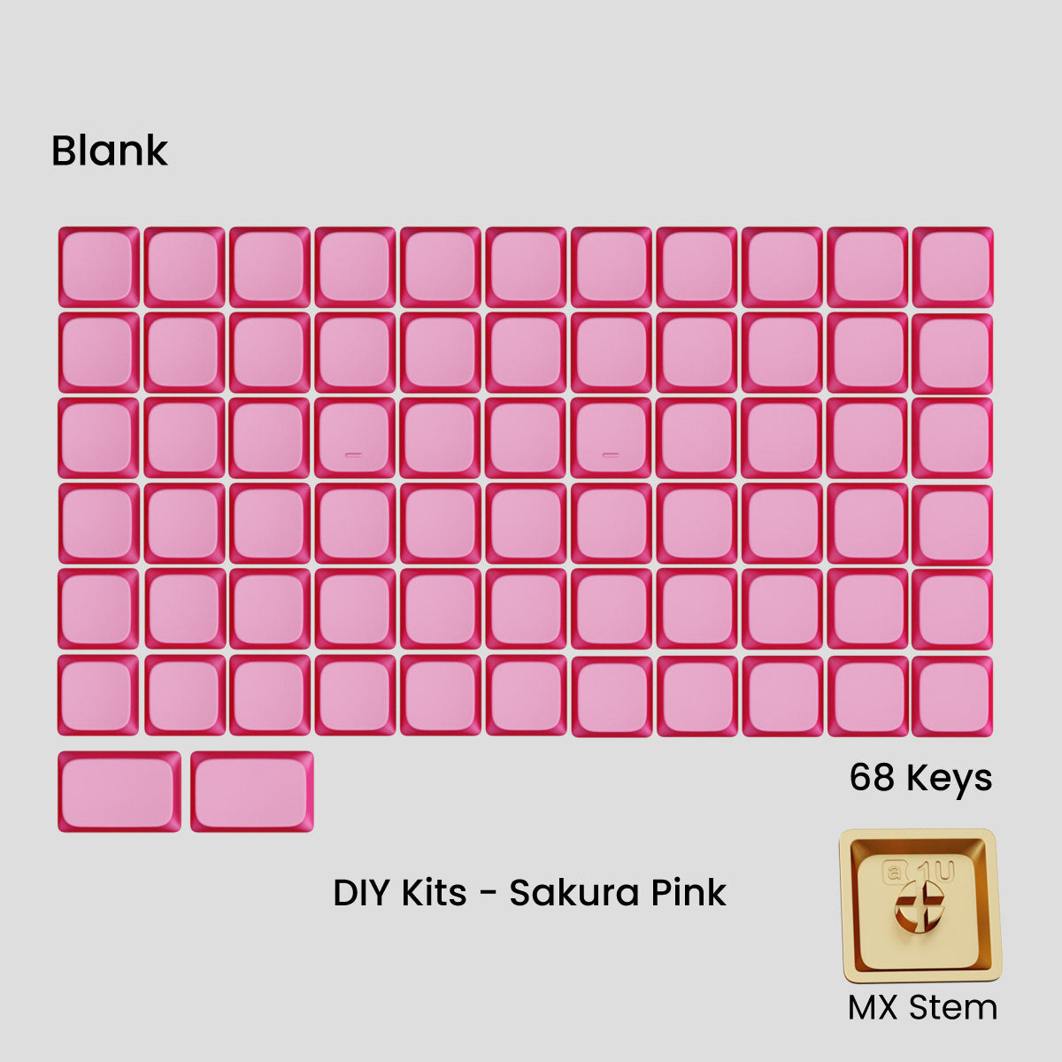 Awekeys Air Low Profile Metal Keycaps - Cherry MX