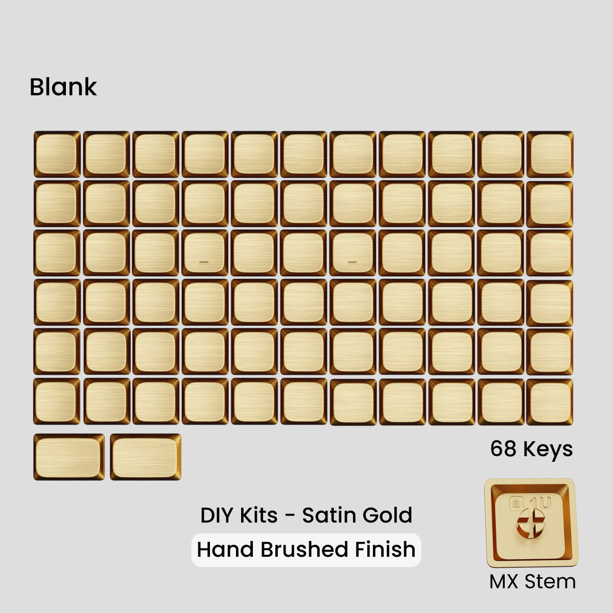 Awekeys Air Low Profile Metal Keycaps - Cherry MX