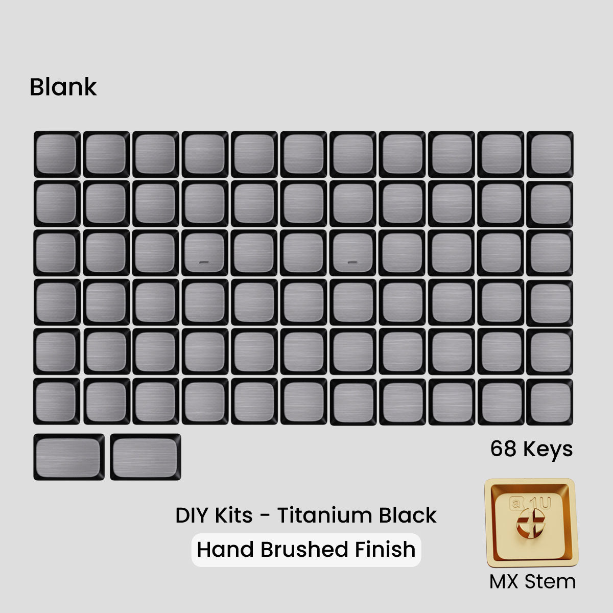 Awekeys Air Low Profile Metal Keycaps - Cherry MX