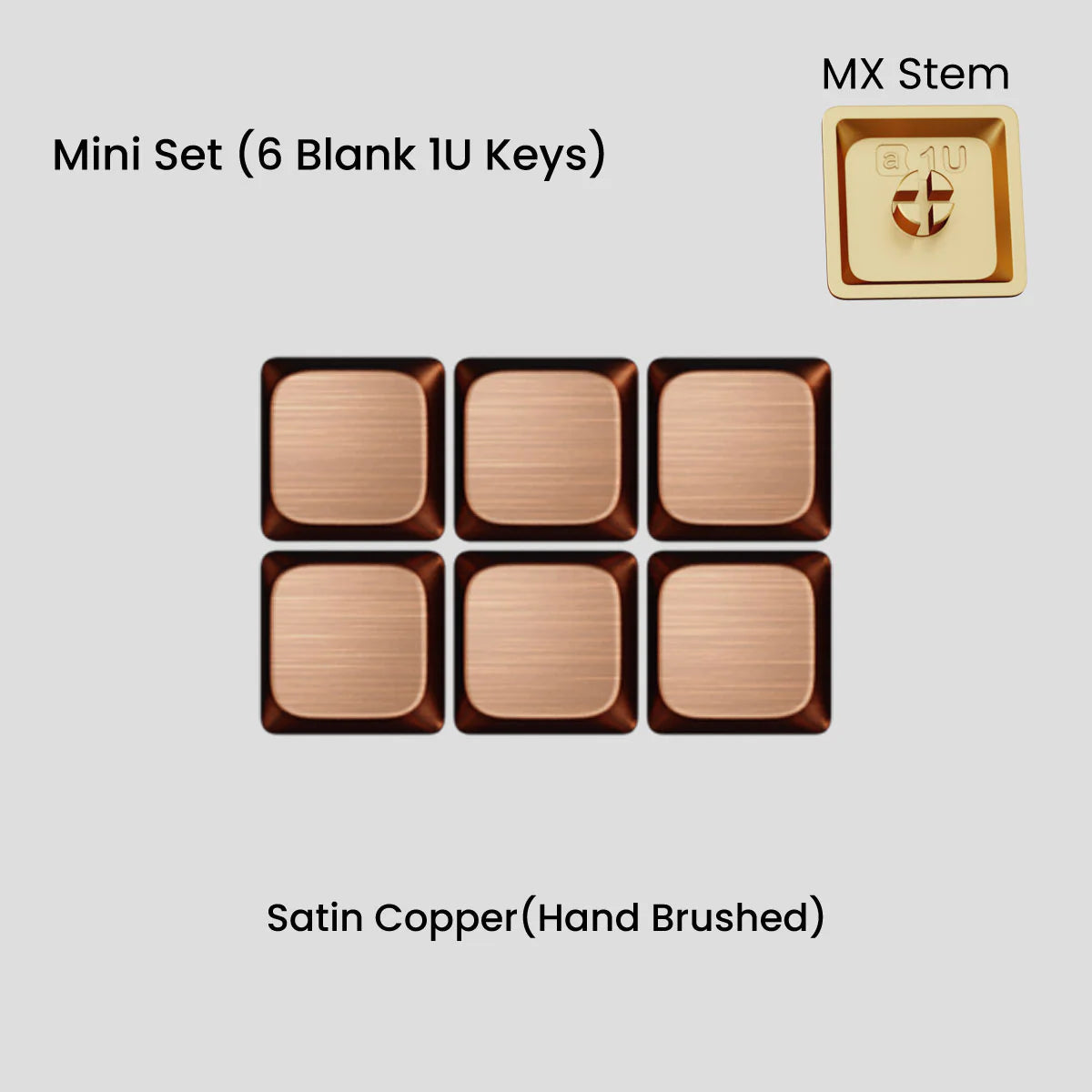 Awekeys Air Low Profile Metal Keycaps - Cherry MX