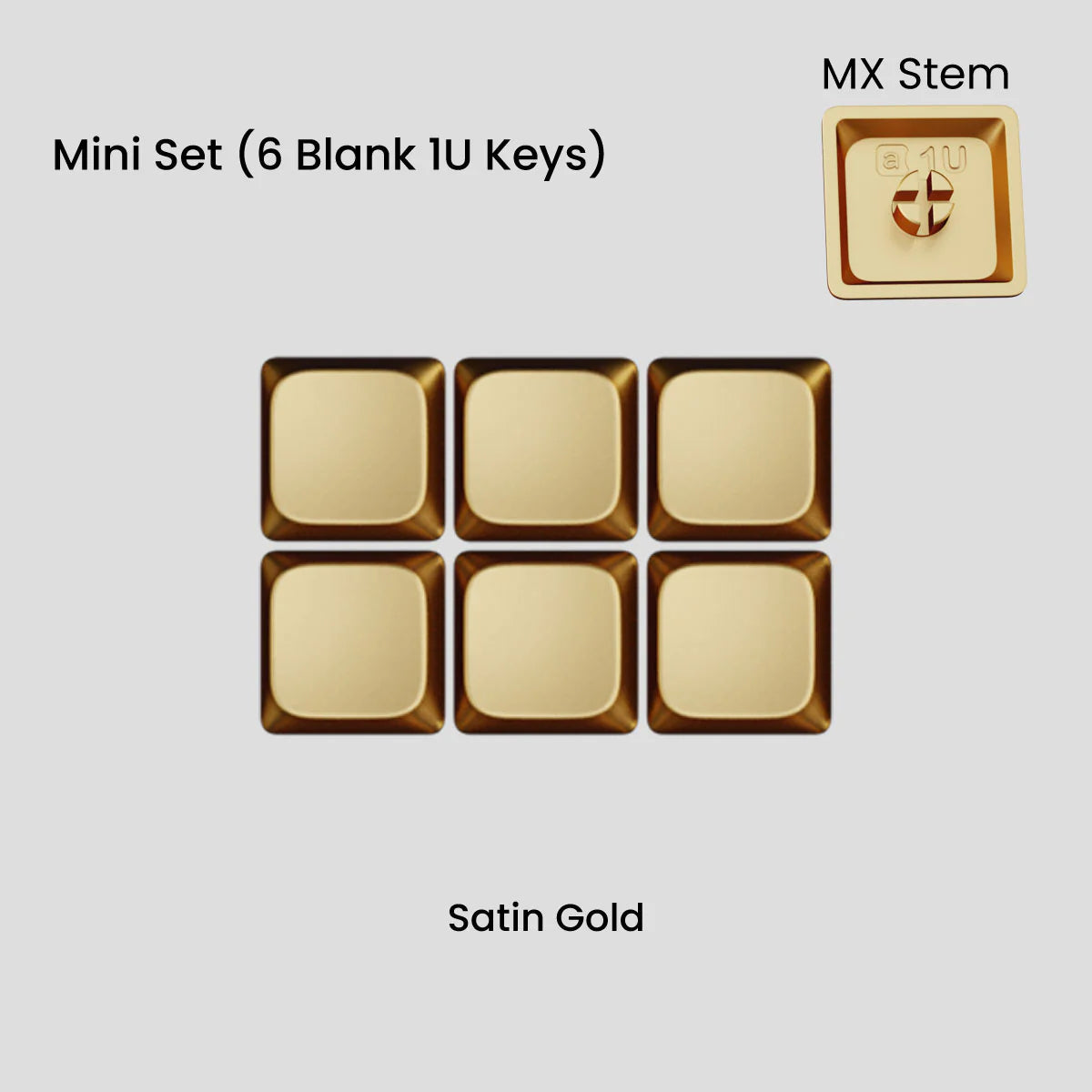 Awekeys Air Low Profile Metal Keycaps - Cherry MX