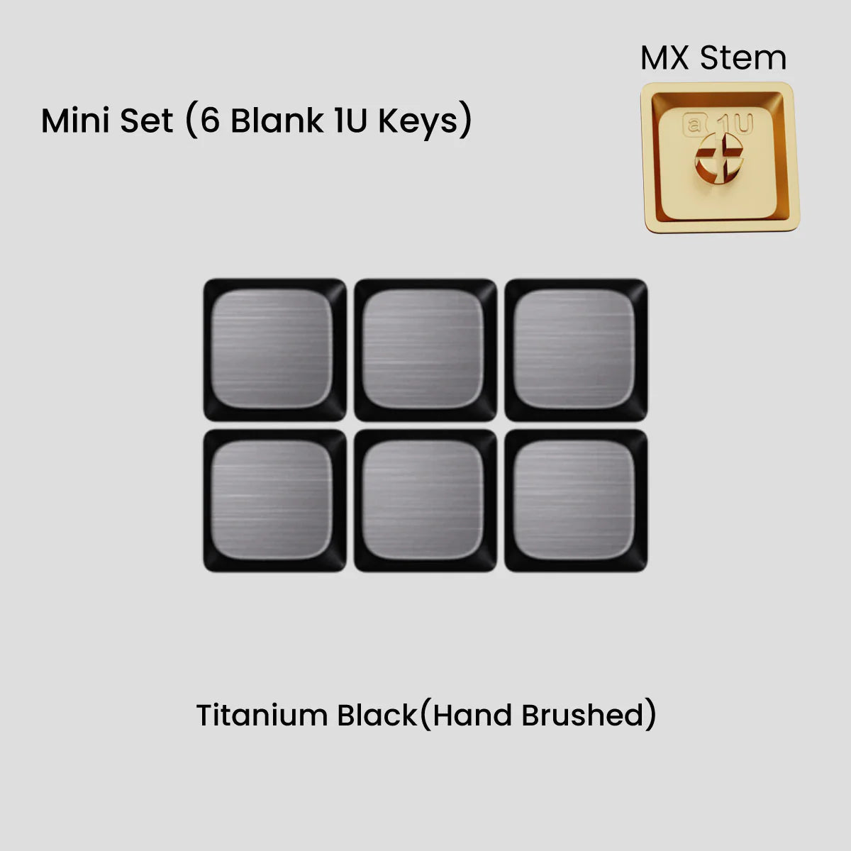 Awekeys Air Low Profile Metal Keycaps - Cherry MX