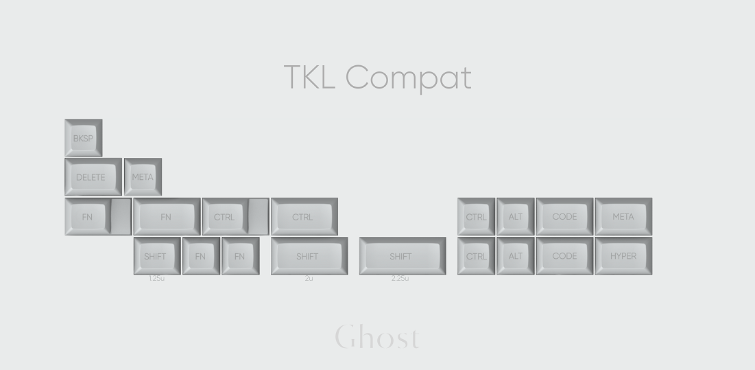 KAM Ghost Keycaps